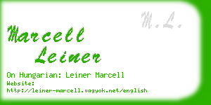 marcell leiner business card